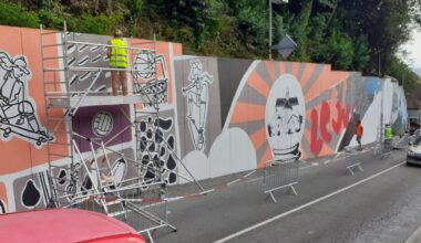 Lescar : la nouvelle fresque se dévoile déjà rue Bié Grande
