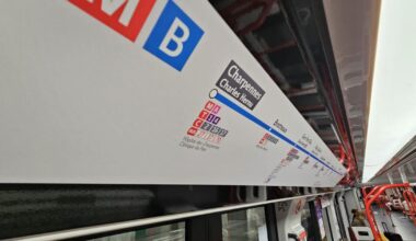 le métro B à l'arrêt jusqu'à 18 heures ce dimanche