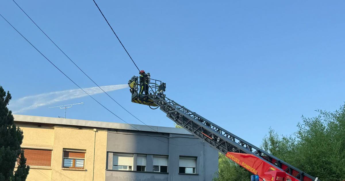 Vandœuvre-lès-Nancy. Un feu de toiture mobilise d’importants moyens