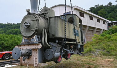 Neuves-Maisons. La vieille locomotive la Boyotte déménage sur le carreau de mine du Val-de-Fer