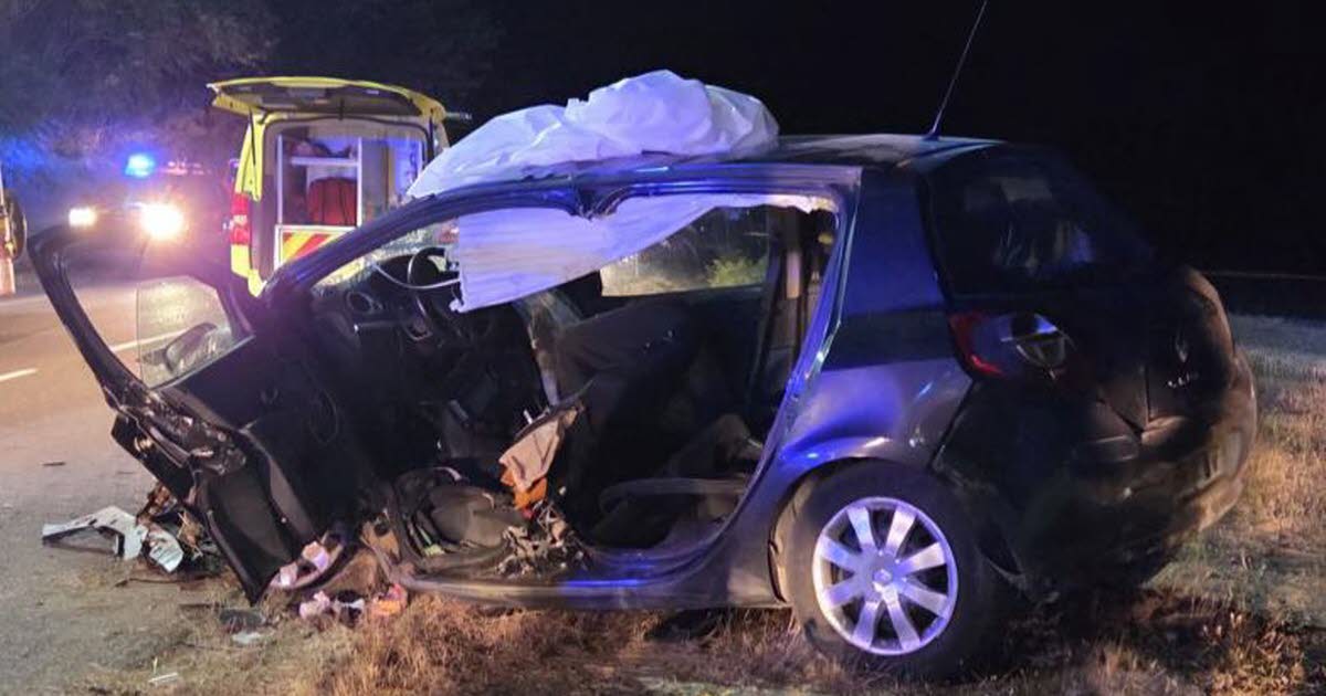Drôme. Quatre blessés dont trois graves dans une violente sortie de route