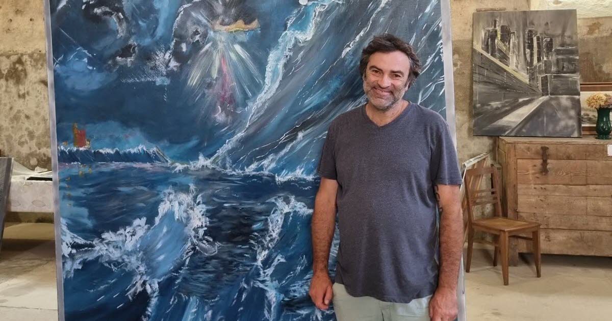 Toulon-sur-Arroux. À 52 ans, Yannick Perrin a fait de son rêve de peinture une réalité