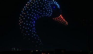 un feu d’artifice de drones