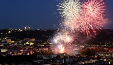 les endroits pour voir le feu d’artifice ne courent pas les rues