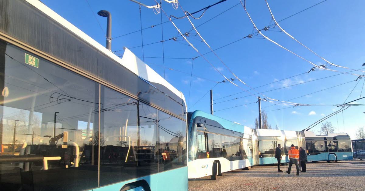 quelques corrections matérielles sur la ligne de trolley