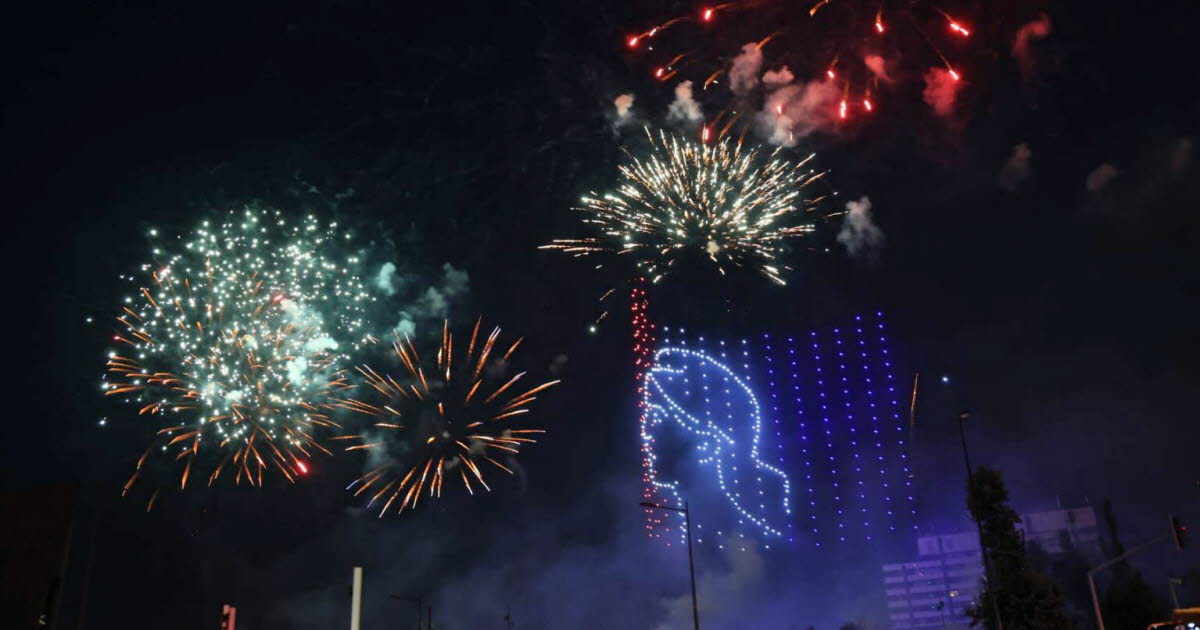 feu d’artifice et spectacle de drones à 360 degrés pour la Fête nationale