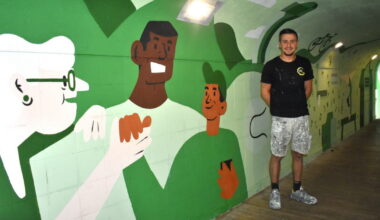 Le Chambon-Feugerolles. Les fresques de l’artiste peintre ont redonné vie au passage souterrain
