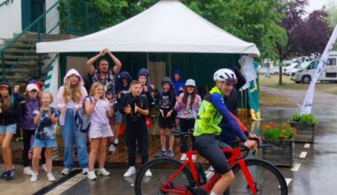 le jeune cycliste Louis Depil passe cet après-midi par Liverdun