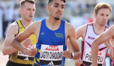 le Strasbourgeois Anas Lagtiy-Chaoudar au pied du podium sur 1500m