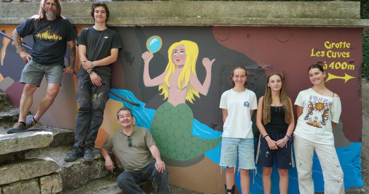 Sassenage. Une fresque pour célébrer les 160 ans de la grotte Les Cuves