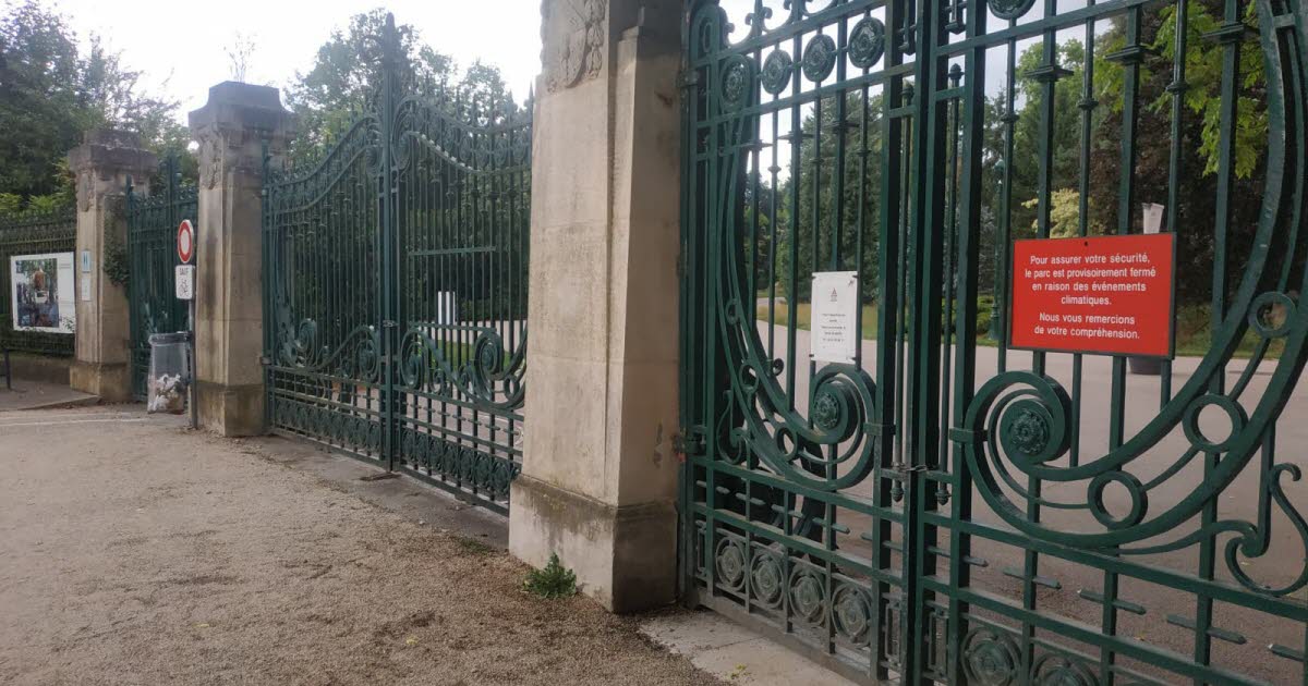 tous les parcs et jardins fermés