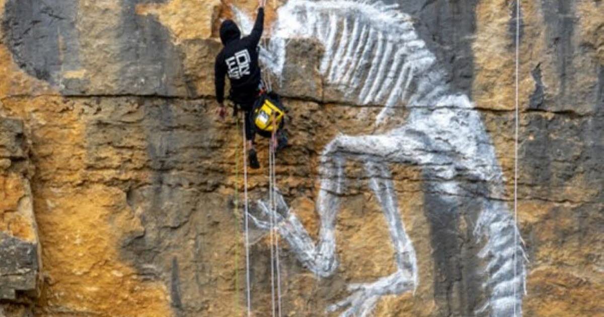 Échenoz-la-Méline. L’artiste FOSR mondialement connu a réalisé une peinture éphémère à Échenoz-la-Méline