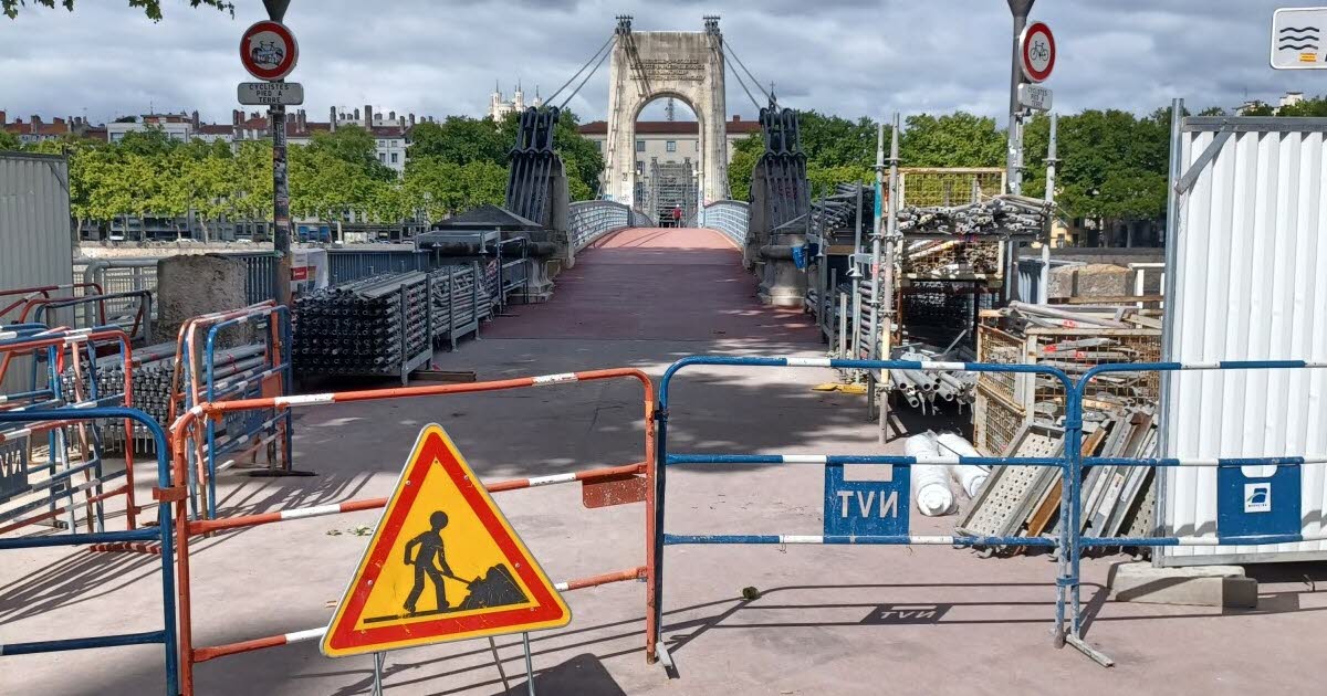 Lyon. Pourquoi il n’est plus possible d’emprunter la passerelle du Collège