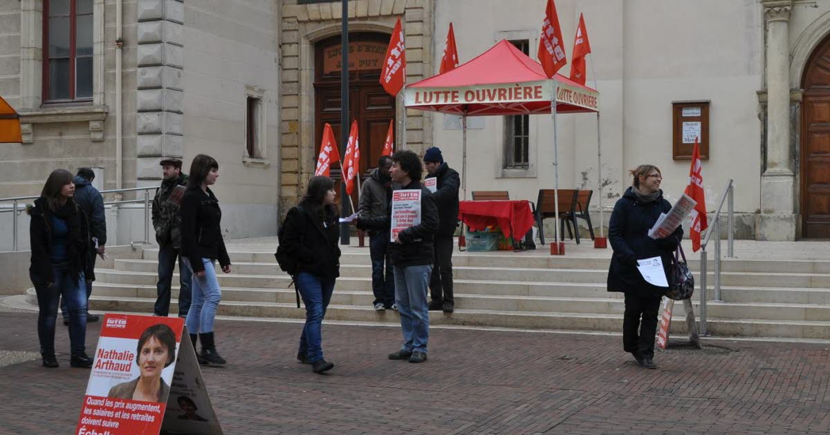Saint-Chamond. Les militants de Lutte ouvrière à la rencontre des Saint-Chamonais ce mardi