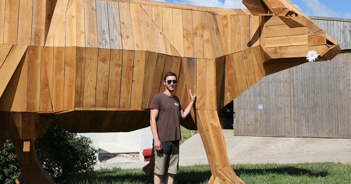 Blies-Ébersing. Mathieu Schlosser, l’agriculteur sculpteur qui fait rimer ferme et art
