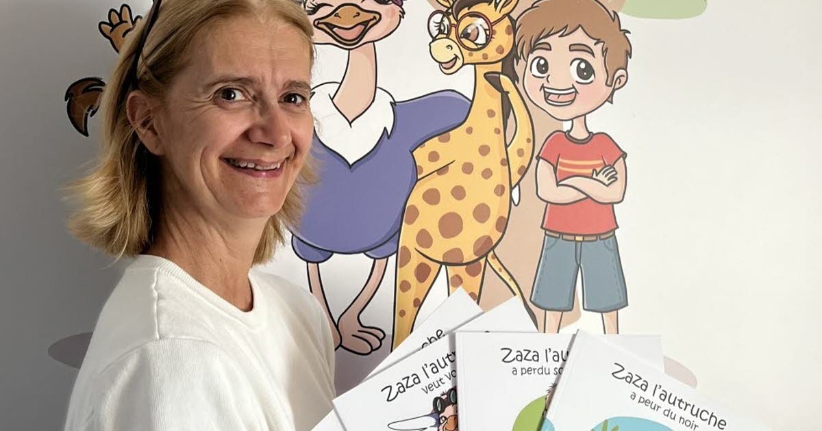 Genilac. Un quatrième tome pour Isabelle Barriol et son héroïne Zaza l’autruche