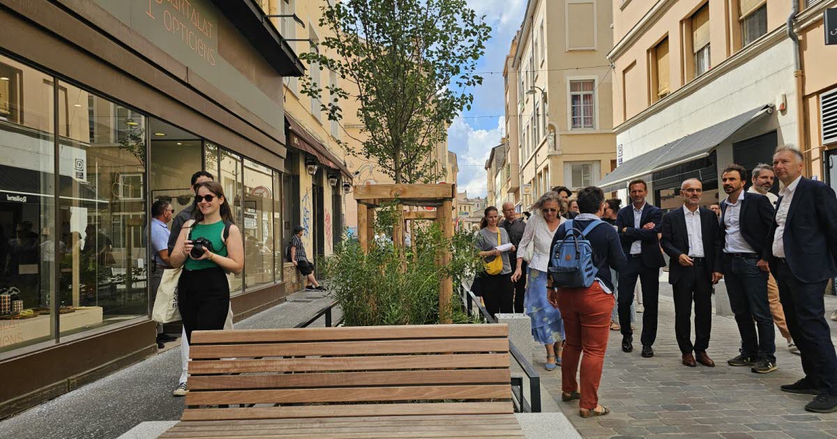 à la Croix-Rousse, la rue du Mail devenue piétonne fait l’unanimité