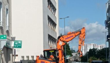 Saint-Étienne. La rue de Villars en chantier