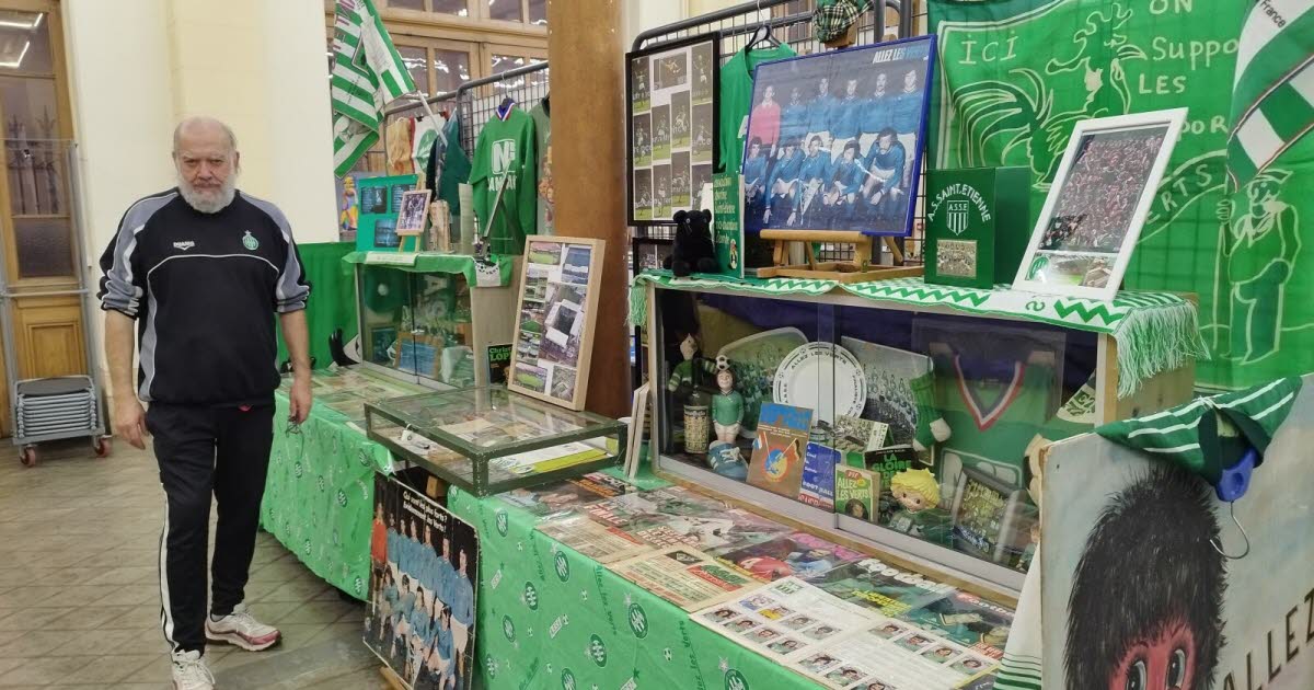 Saint-Étienne. Écharpes, maillots, fanions... Ce collectionneur a transformé sa maison en un musée sur l’ASSE
