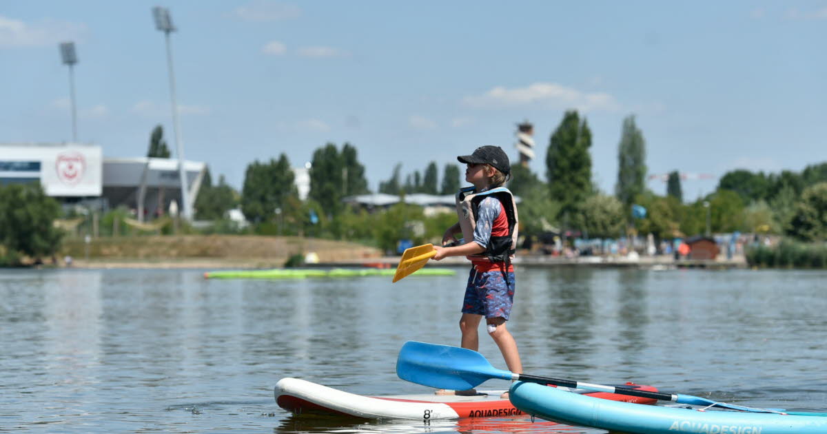 La photo du jour. La plage des 2 Rives, à Nancy, par tous les temps