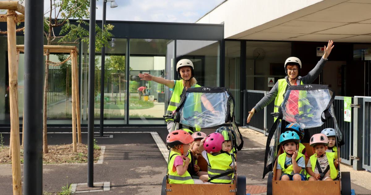 Eschau. Ce qui fait rouler les enfants de la crèche des Galipettes ? Des triporteurs électriques !