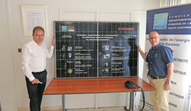 14 premières ombrières photovoltaïques installées par le SDEHG