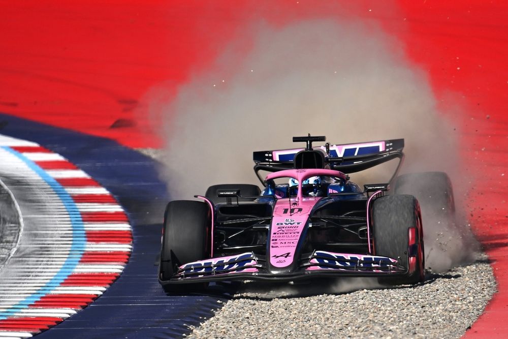 Pierre Gasly lors des qualifications du GP d'Autriche.