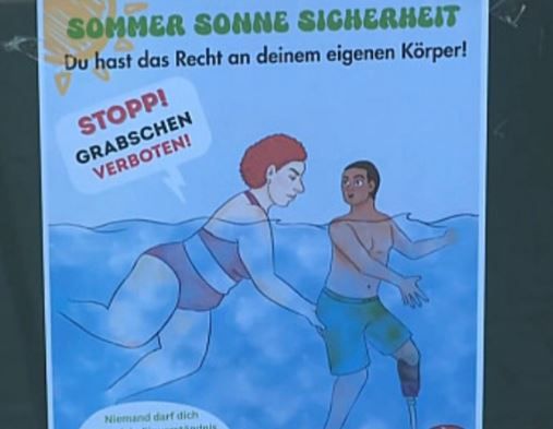 une campagne «woke» contre les attouchements sexuels dans les piscines fait scandale