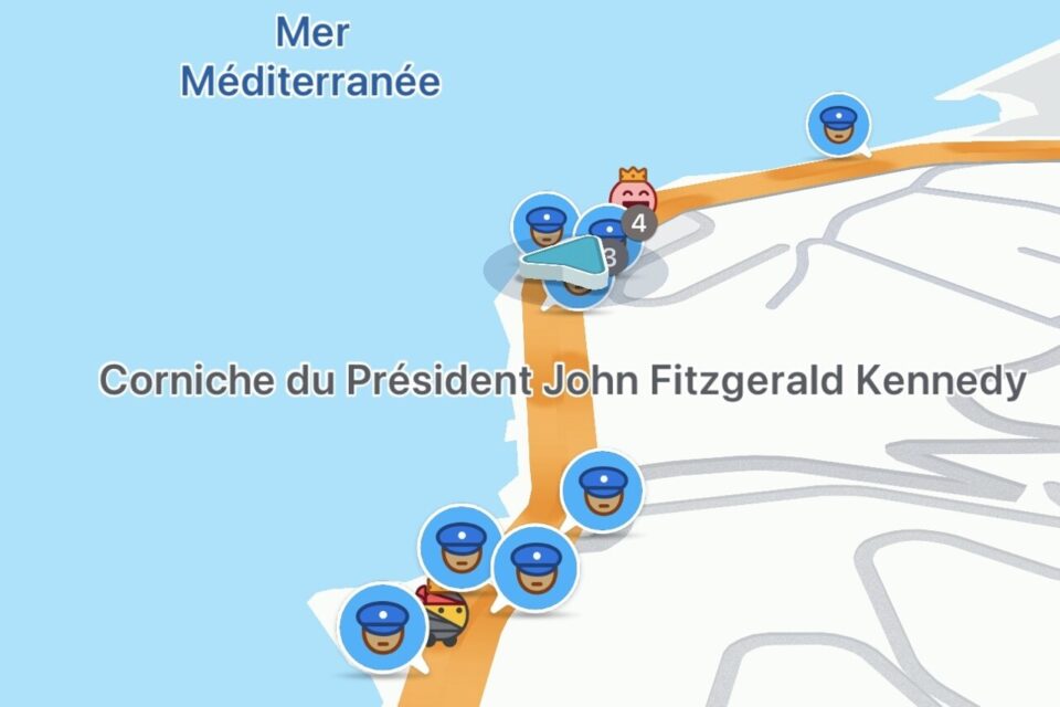 police controle kennedy marseille waze