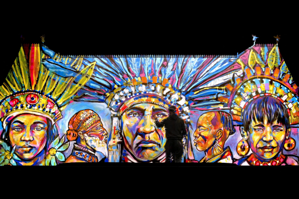 La fresque réalisée par le street-artiste rennais Heol.