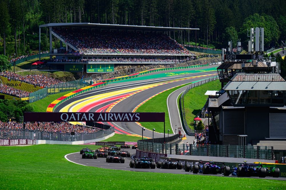 Le départ du GP de Belgique