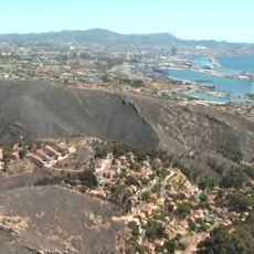 Les dégâts des feux qui ont brûlé des quartiers de Marseille, le 9 juillet 2025