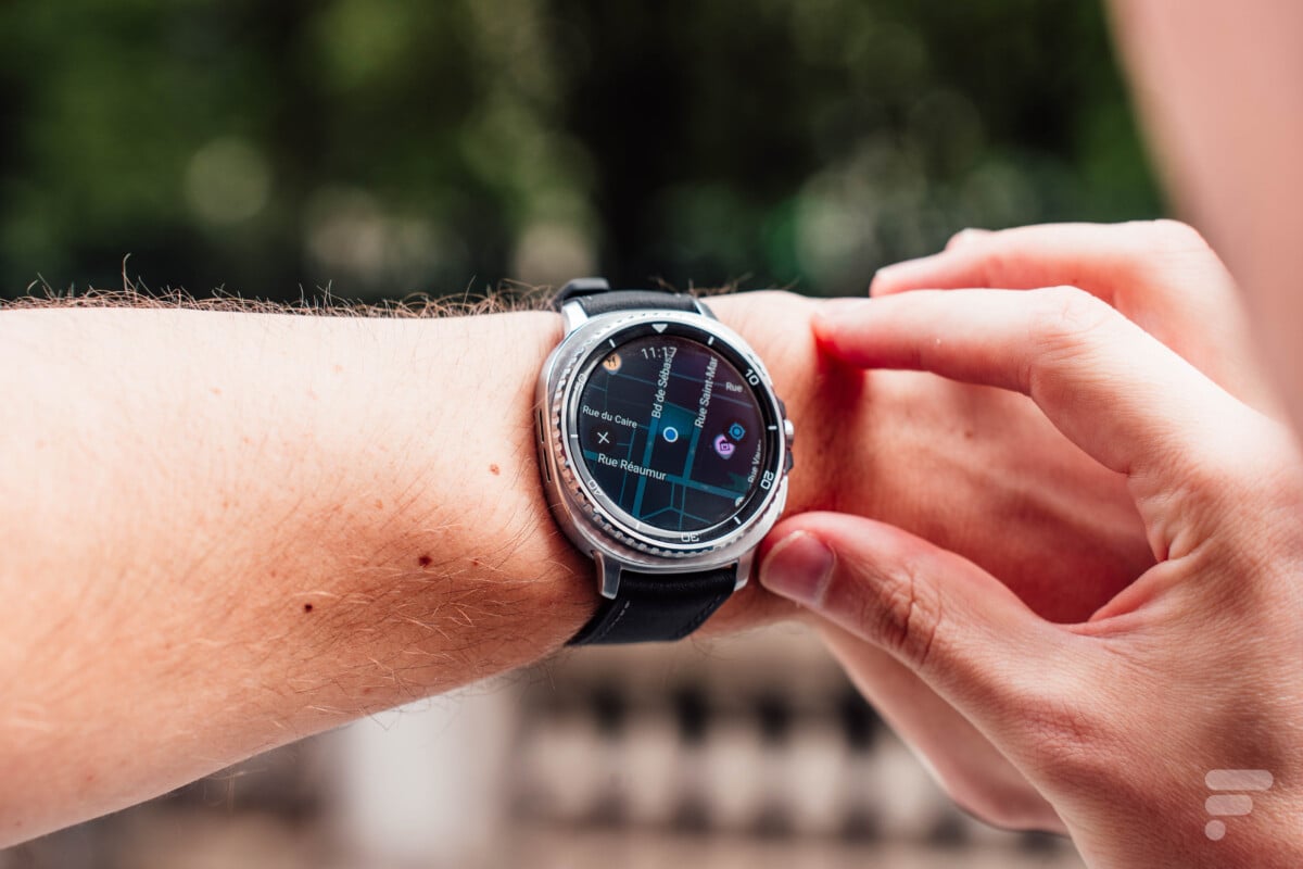 Le positionnement GPS via Google Maps sur la Samsung Galaxy Watch 8 Classic