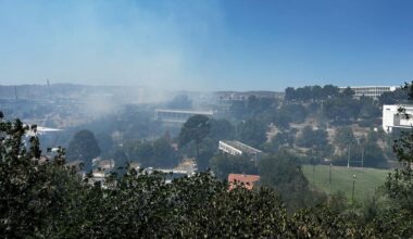 Incendie en cours derrière la cité Consolat à Marseille