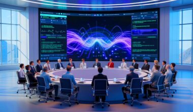 Illustration de l'affrontement entre une intelligence artificielle et des mathématiciens, générée par intelligence artificielle.