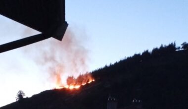 un feu de forêt touche cette commune près de Saint-Etienne