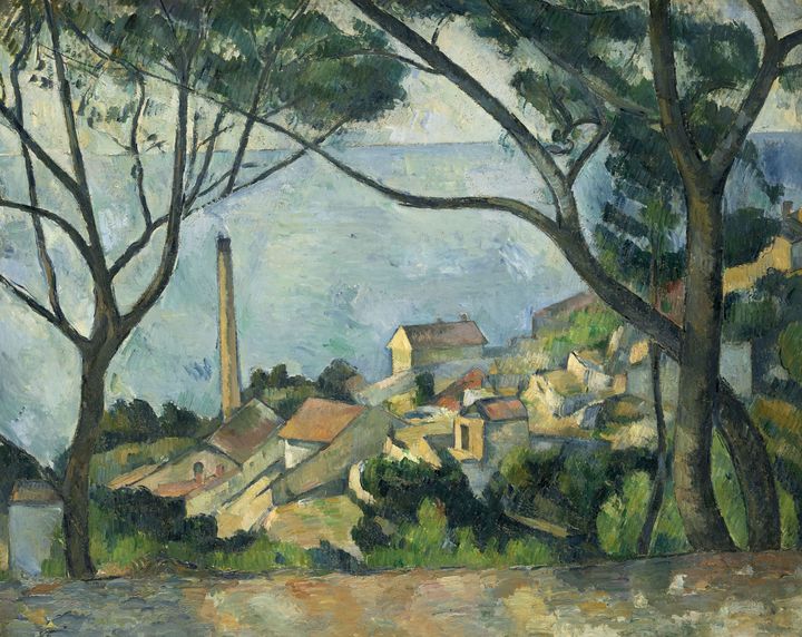 Paul Cezanne, "La Mer à l'Estaque", 1878-1879, huile sur toile, 72,8x92,8 cm, France, Paris, musée national Picasso-Paris, donation Picasso, 1978, collection personnelle Pablo Picasso. (MATHIEU RABEAU / RMN-GP)