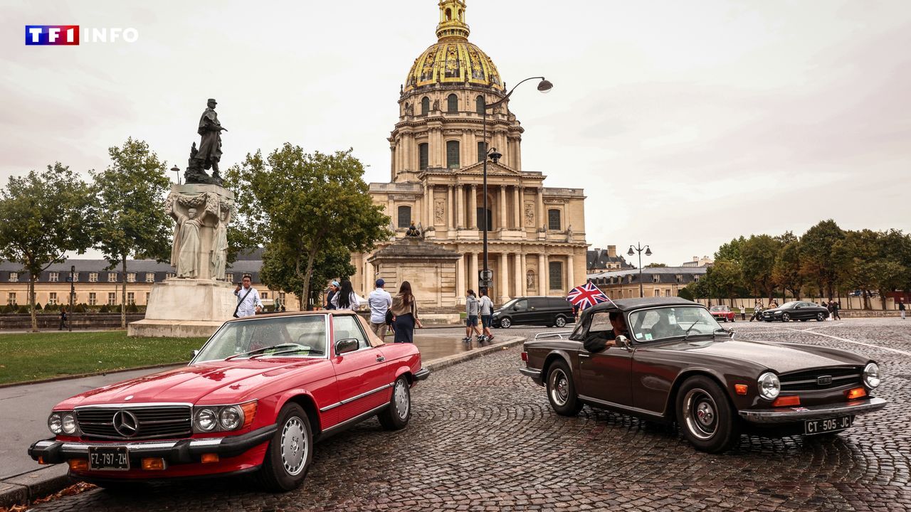 Paris : 700 voitures d'époque dans les rues de la capitale aujourd'hui