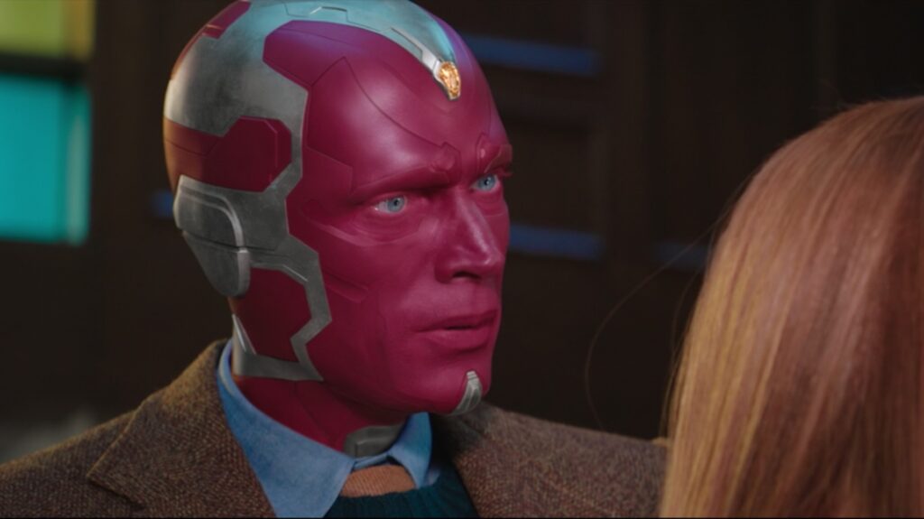 La dernière fois qu'on a vu Vision, c'était dans WandaVision. // Source : Disney+