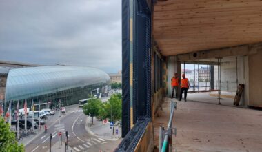 IMAGES. Découvrez les coulisses de ce chantier de 7 étages en face de la gare de Strasbourg