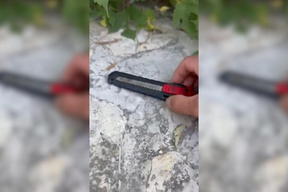 Un cutter a été retrouvé abandonné sur la place Constantino dans le quartier des Trois Ponts.