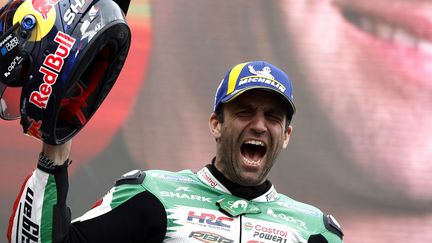 Johann Zarco a remporté le Grand Prix de France de motoGP le 11 mai 2025, au Mans. (YOAN VALAT / MAXPPP)