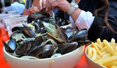 d'où viennent les 500 tonnes de moules qui seront mangées sur le week-end ?