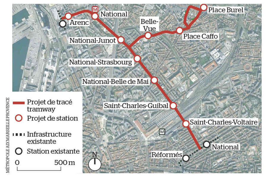 A Marseille, cette extension du tram desservira plus de 82 000 habitants