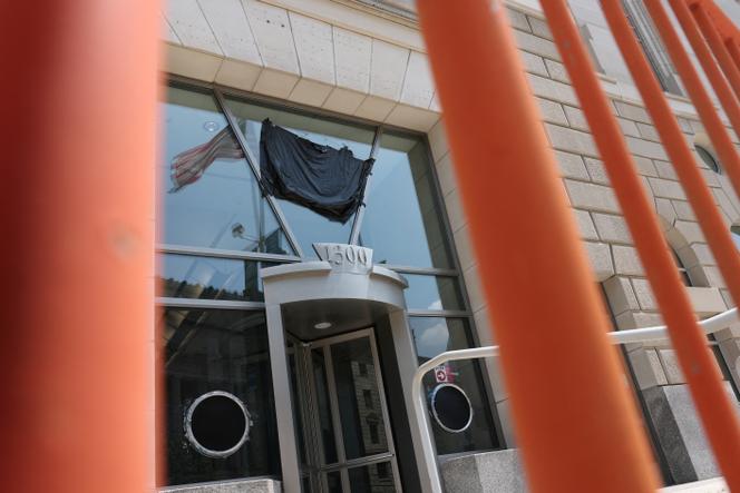 Les bureaux fermés de l’Agence américaine pour le développement international (Usaid), à Washington, le 22 juillet 2025.