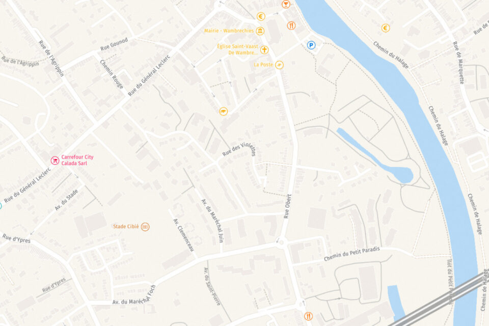 Le terminus du tramway à Wambrechies a été décidé : ce sera à l'angle des rues Foch et Obert.