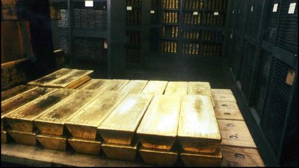 Des lingots d'or à la banque nationale suisse de Zurich, en 1997. (FILES / KEYSTONE / AFP)