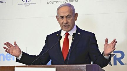 Le Premier ministre israélien, Benyamin Nétanyahou, le 27 juillet 2025 à Jérusalem. (YOMIURI SHIMBUN / AFP)