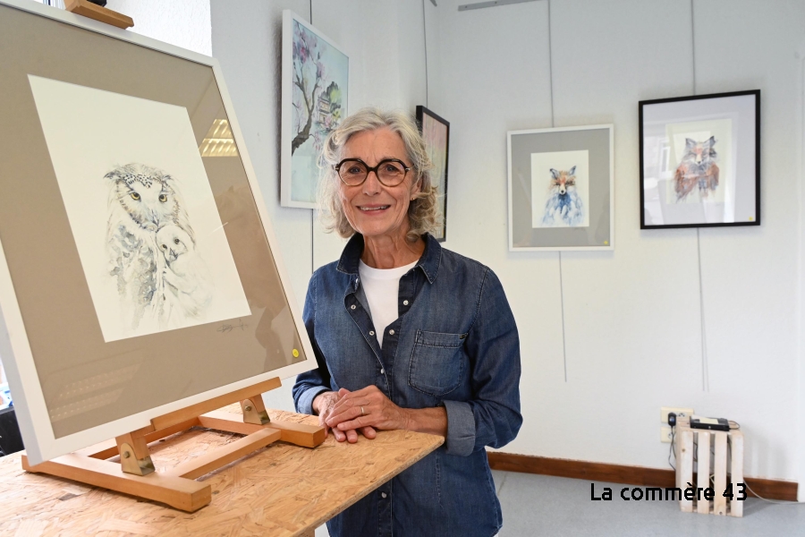 Le Chambon-sur-Lignon : Chantal Pons rend hommage à Dame Nature dans ses aquarelles