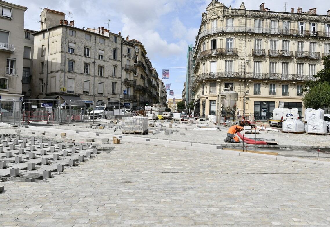 Montpellier : trois places rénovées pour embellir et étendre le cœur de Ville
